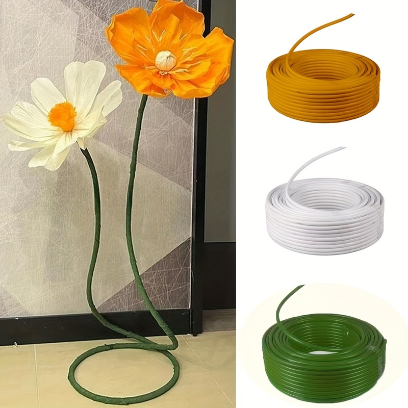 Plant Support Stake - ท่อสำหรับทำก้านดอกไม้ ยืดหยุ่น ตัดได้ ยาว 5 เมตร