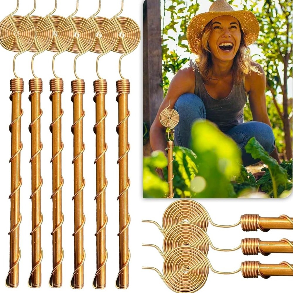 Plant Support Stake - เสาค้ำต้นไม้แบบขดลวดทองแดง ทนทาน ยืดหยุ่น ใช้สำหรับปลูกพืชในสวน