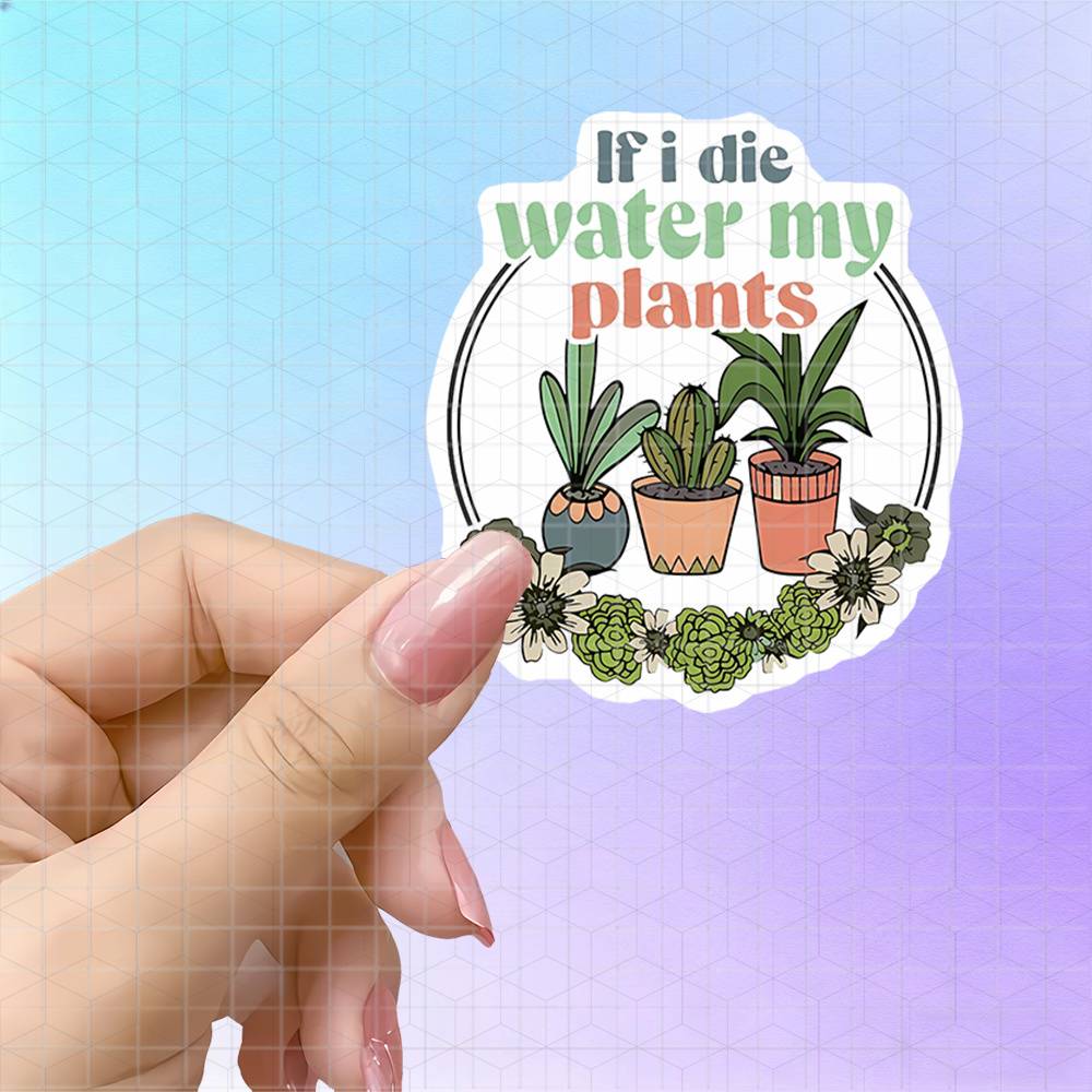 The Plant Parent - สติกเกอร์ไวนิลลายต้นไม้กระถางและพวงมาลัยดอกไม้ สำหรับคนรักต้นไม้ สมุดแพลนเนอร์ สมุดโน้ต และผู้ดูแลต้นไม้ แบบด้าน