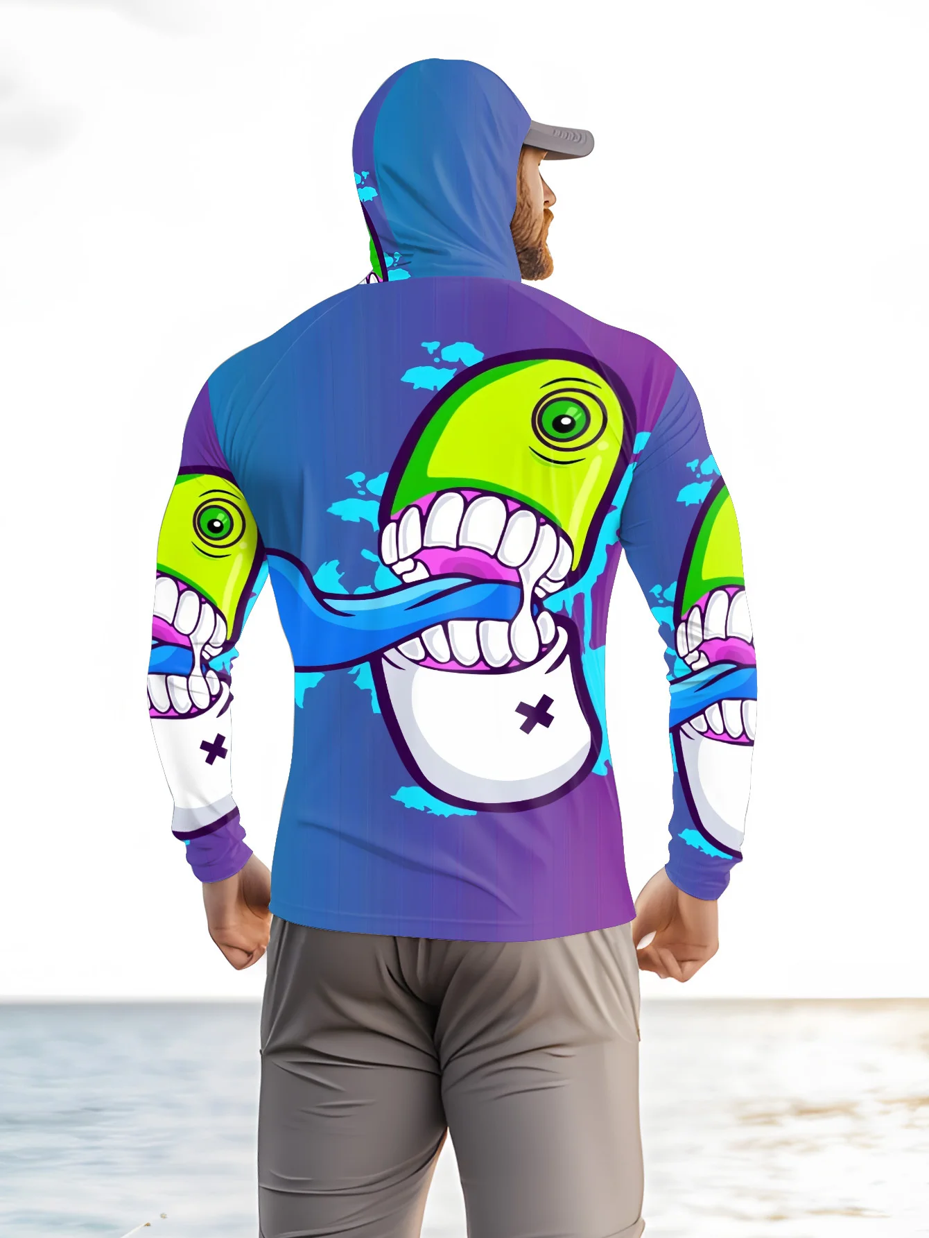 เสื้อฮู้ดตกปลาสำหรับผู้ชาย ลาย - Monstera บทวิจารณ์และราคา