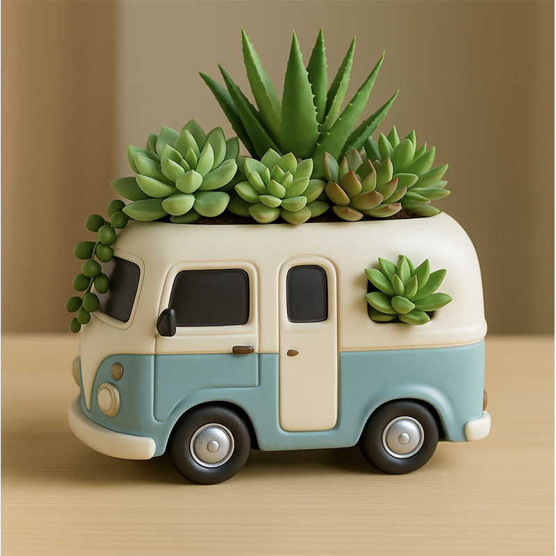 แม่พิมพ์ซิลิโคนรูปรถบัสวินเทจ  - Succulent Set บทวิจารณ์และราคา