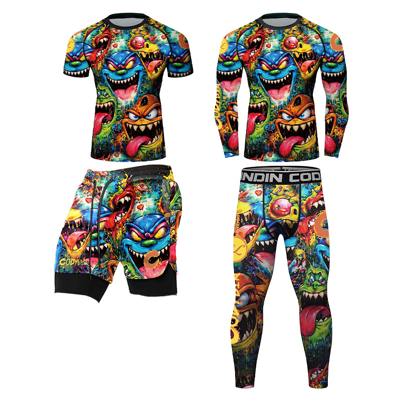 เสื้อรัดกล้ามเนื้อผู้ชายลายกรา - Monstera บทวิจารณ์และราคา