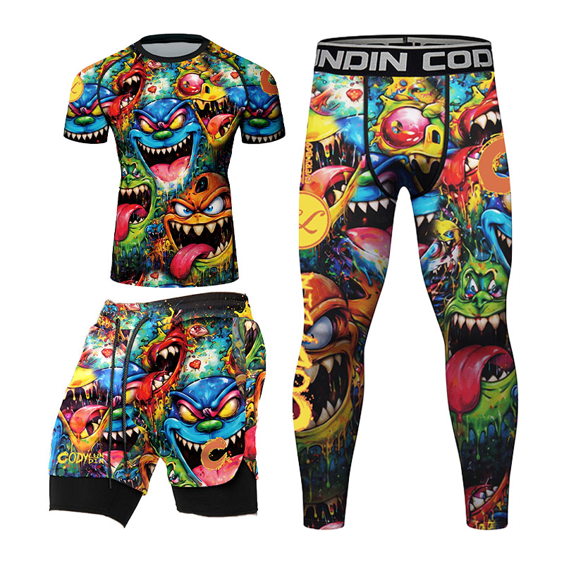 เสื้อรัดกล้ามเนื้อผู้ชายลายกรา - Monstera บทวิจารณ์และราคา