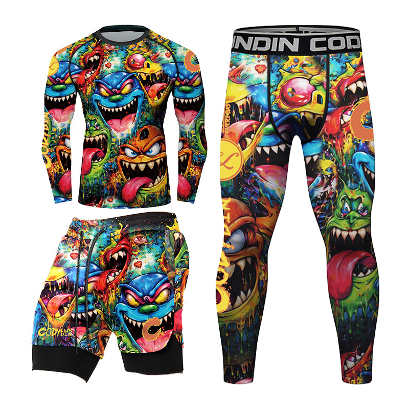 เสื้อรัดกล้ามเนื้อผู้ชายลายกรา - Monstera บทวิจารณ์และราคา