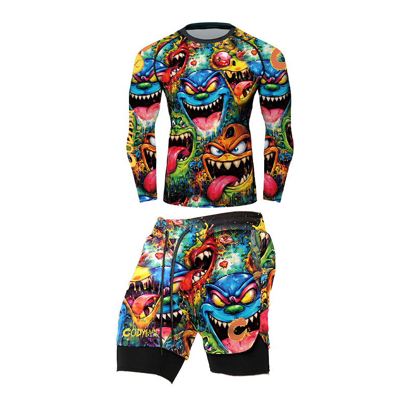 เสื้อรัดกล้ามเนื้อผู้ชายลายกรา - Monstera บทวิจารณ์และราคา