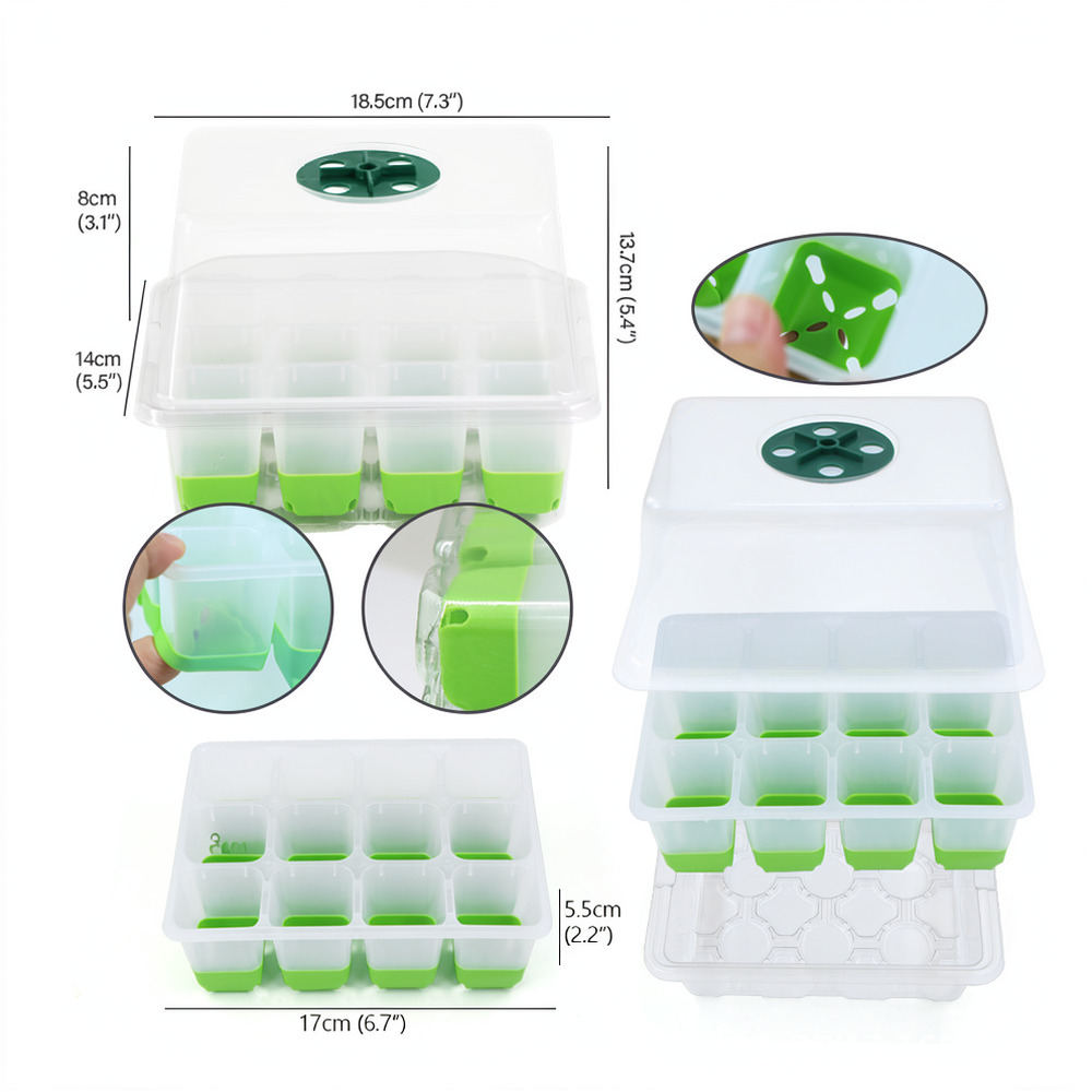 ถาดปลูกต้นกล้าซิลิโคนนุ่ม กล่อ - Indoor Plants บทวิจารณ์และราคา
