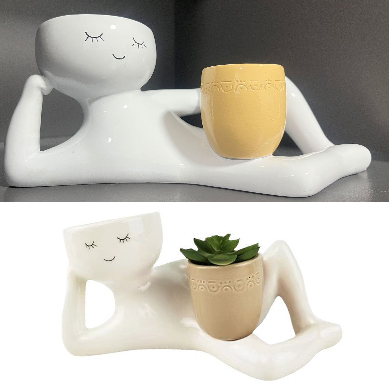 กระถางต้นไม้ประดับตกแต่งโต๊ะทำ - Succulent Set บทวิจารณ์และราคา