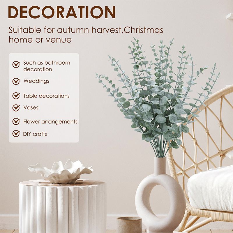 20pcs ประดิษฐ์ Eucalyptus ลําต - Fiddle Leaf Fig บทวิจารณ์และราคา