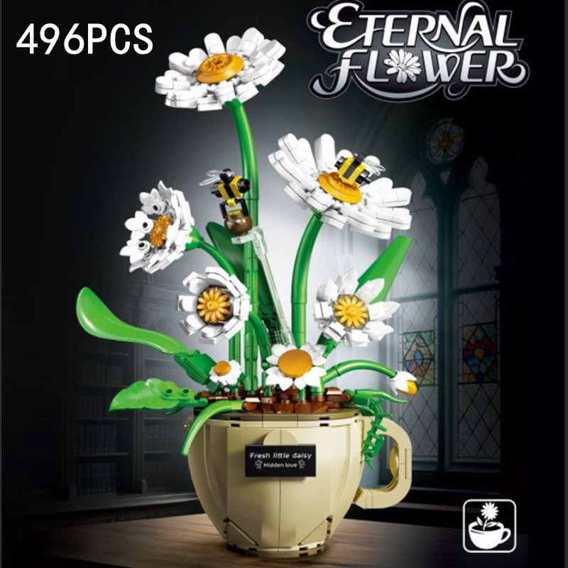 MOC ถ้วยกาแฟดอกไม้บล็อกตัวต่อก - Terracotta Pot บทวิจารณ์และราคา