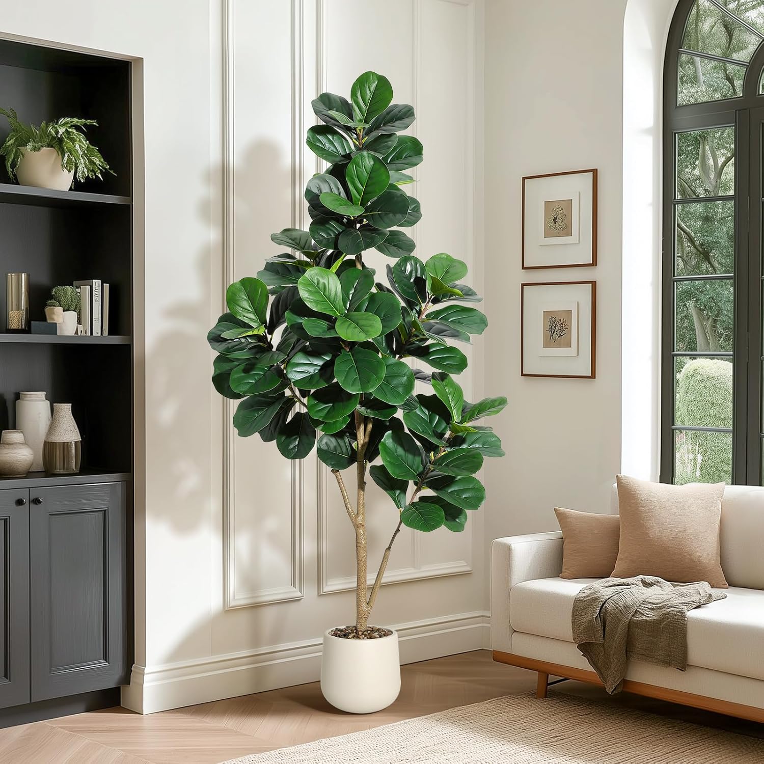 ต้นไม้ปลอมแบบใบฟิคัส ลิราต้า ข - Fiddle Leaf Fig บทวิจารณ์และราคา