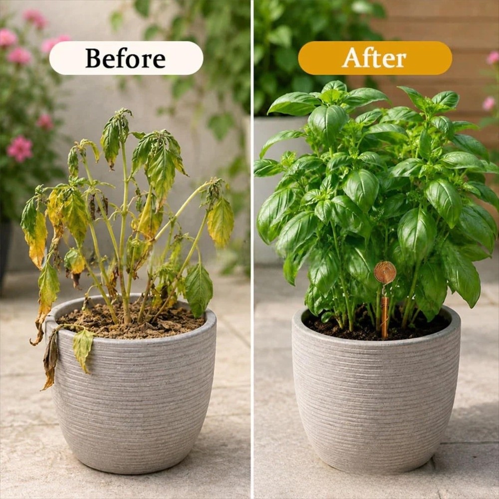 เสาค้ำต้นไม้แบบขดลวดทองแดง ทนท - Plant Support Stake บทวิจารณ์และราคา