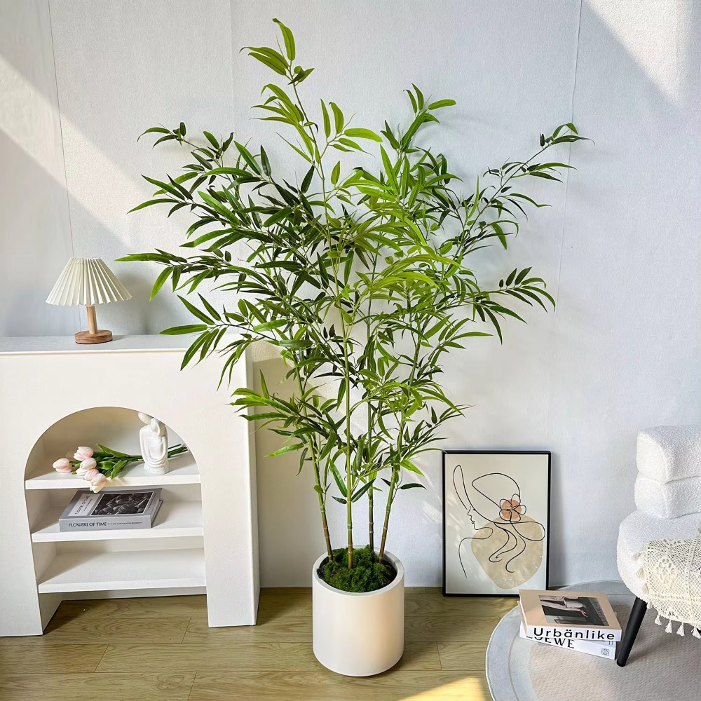 ไม้ไผ่สีเขียวประดิษฐ์ PU + PVC - Snake Plant บทวิจารณ์และราคา