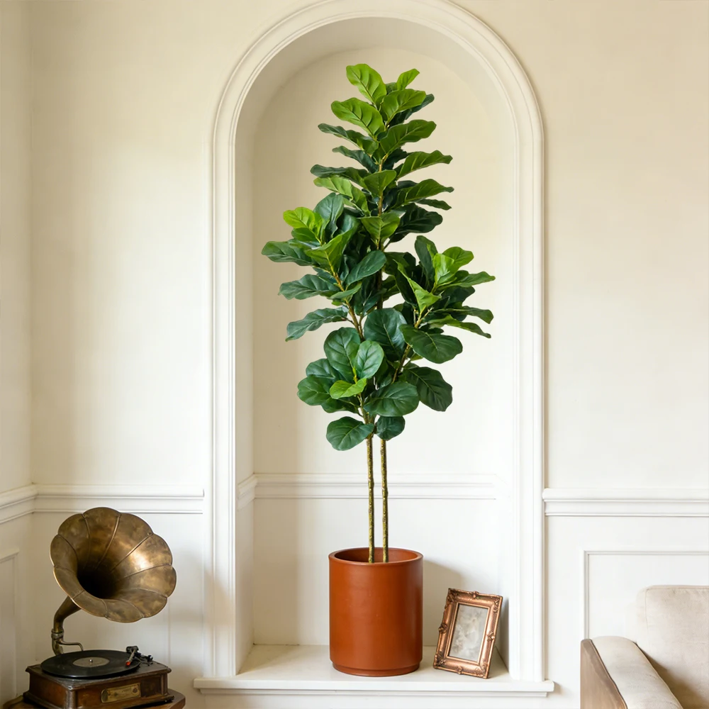 ต้นมะเดื่อปลอมขนาด 64/122 ซม.  - Fiddle Leaf Fig บทวิจารณ์และราคา