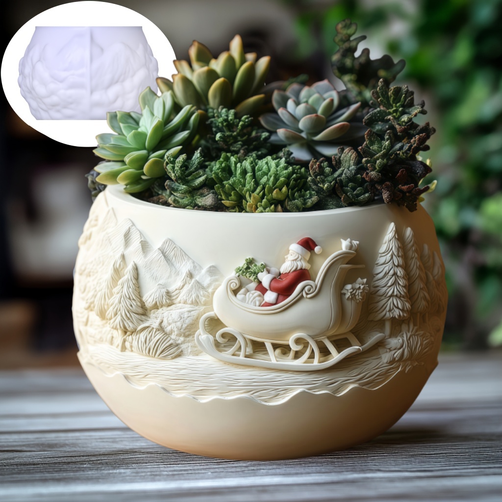 แม่พิมพ์ซิลิโคนรูปซานตาคลอสบนเ - Succulent Set บทวิจารณ์และราคา