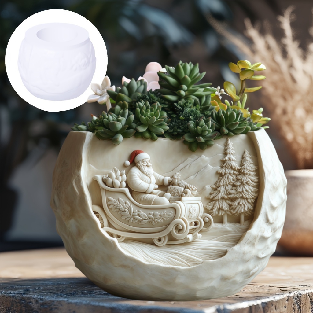 แม่พิมพ์ซิลิโคนรูปซานตาคลอสบนเ - Succulent Set บทวิจารณ์และราคา
