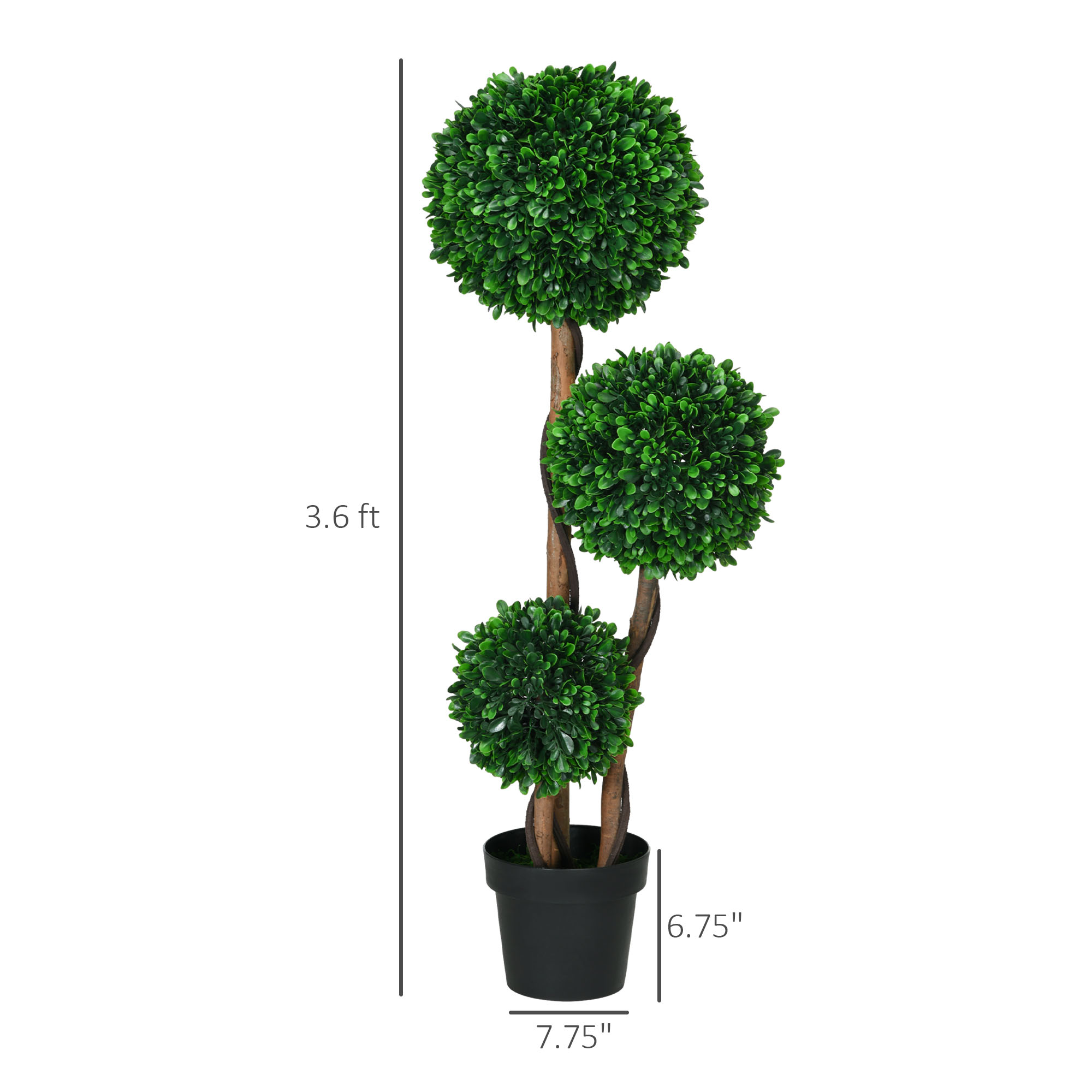 ต้นไม้ประดิษฐ์ HOMCOM ขนาด 43  - Fiddle Leaf Fig บทวิจารณ์และราคา