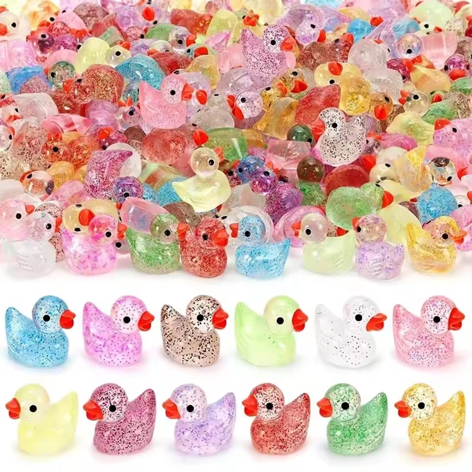 เป็ดเรซิ่นขนาดจิ๋วประดับด้วยเพ - Pothos บทวิจารณ์และราคา