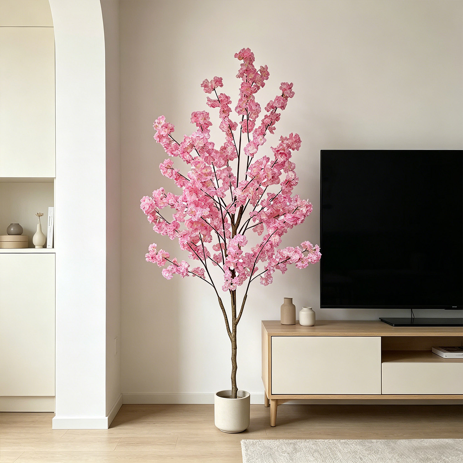 ต้นซากุระประดิษฐ์ขนาด 100-220  - Fiddle Leaf Fig บทวิจารณ์และราคา