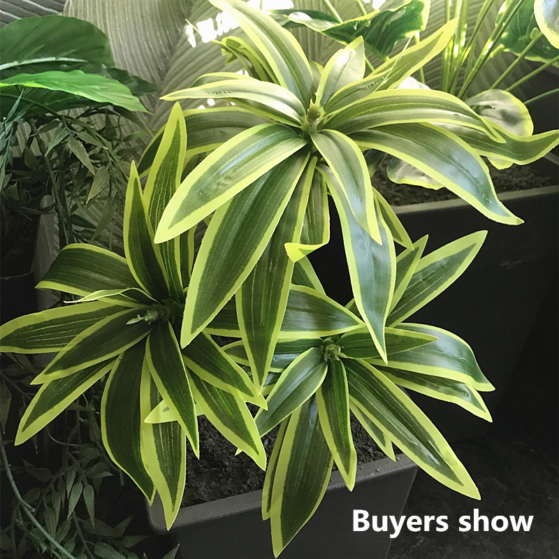 35ซม.3ส้อมประดิษฐ์เดสก์ท็อปปลอ - Snake Plant บทวิจารณ์และราคา